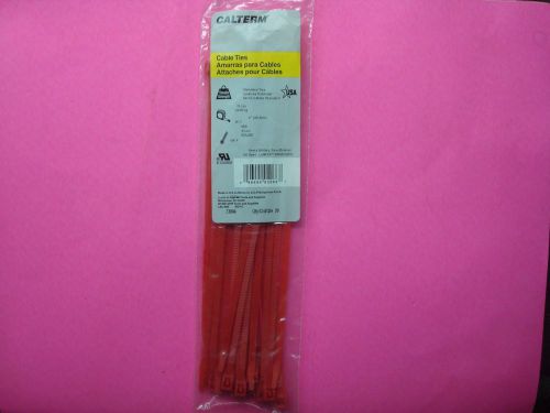 20QTY 8in RED NYLON CABLE WIRE ZIP TIES 75LB MADE IN USA QUALITY MILITARY SPECS