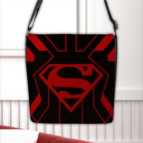 Kal-El Superman Superboy Justice League Flap Closure Shoulder Nylon MessengerBag