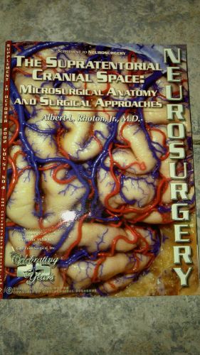 Supratentorial Cranial SpaceMicrosurgical Anatomy Surgical Neurosurgery magazine