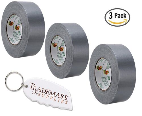 3 pack of duck brand duct tape: 1.88 inches by 55 yards long durable strong f... for sale