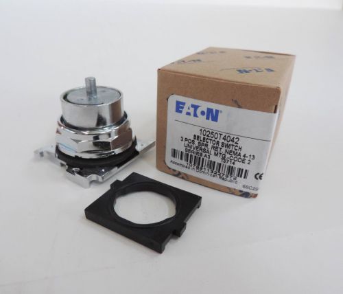 Eaton 3 position selector switch no cap 10250t4042 for sale