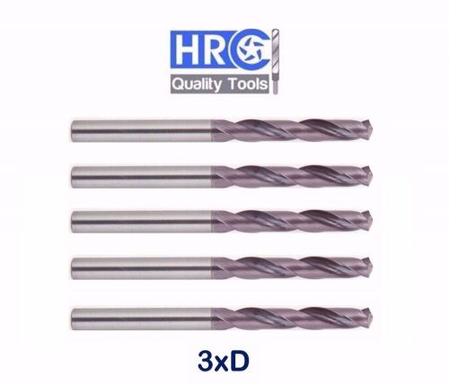 HRC Tools Solid Carbide Drill 3xD Coated TiAlN 50HRC Twist Drill Bit CNC 3 x D