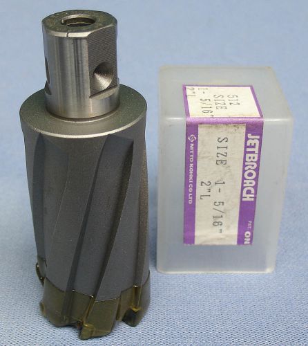1-5/16&#034; x 2&#034; NEW Jetbroach CARBIDE Annular Mag Magnetic Drill Cutter Bit
