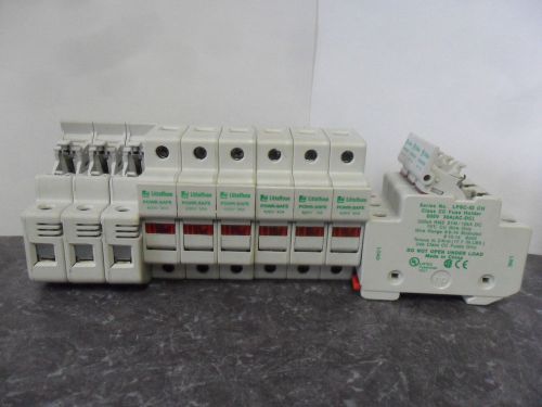 Nice lot littelfuse lpsc-id indicating fuse holder 3 pole 30 amp class cc 600v for sale