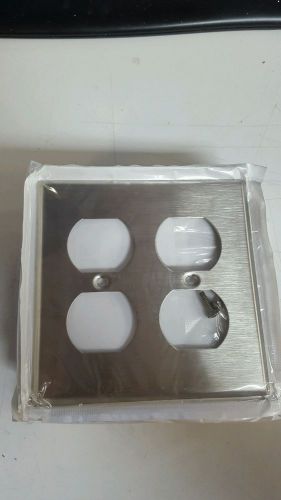 Leviton 84016-40 Two Gang Stainless Steel Finish Wallplate Lot of 10
