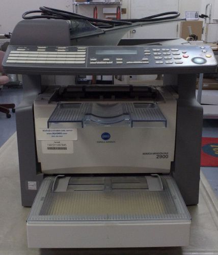 Konica Minolta Fax 2900 Working Including Printed Manual