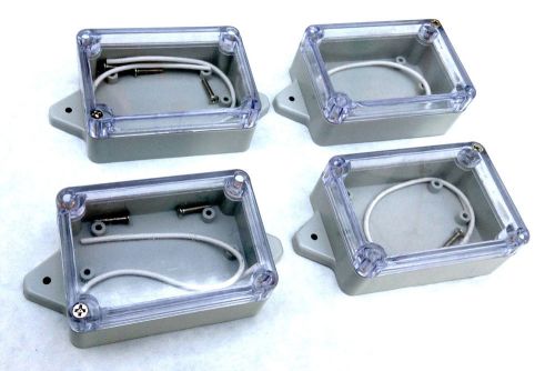 4X  85x58x33mm Electrical Junction Project Box Electronic Plastic Case Clear 4X