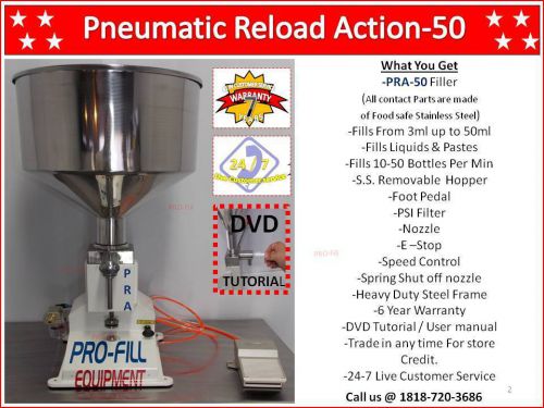 3ml-50ml Mini Piston Filler Single Head PRA-50 Fills Liquid,Paste,Peanut Butter
