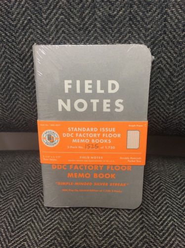 Field Notes DDC Factory Floor Sealed 3-Pack Out Of 1750