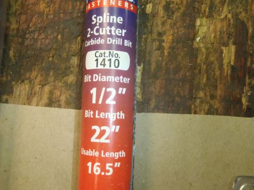 Powers Fasteners Spline 2 Cutter Carbide Tipped Drill 1/2&#034; x 22&#034;