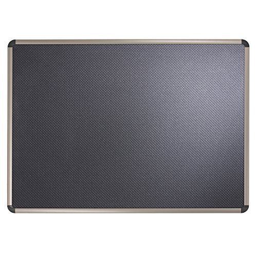 Quartet prestige euro black embossed foam bulletin board, 18 x 24 inches, for sale