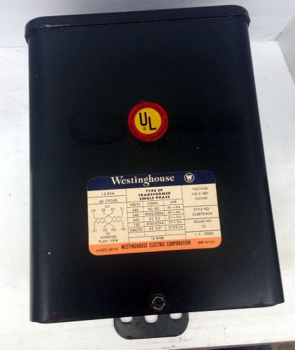 Westinghouse 323b701a24 1.0kva 240/480v-ac transformer (tx025) for sale