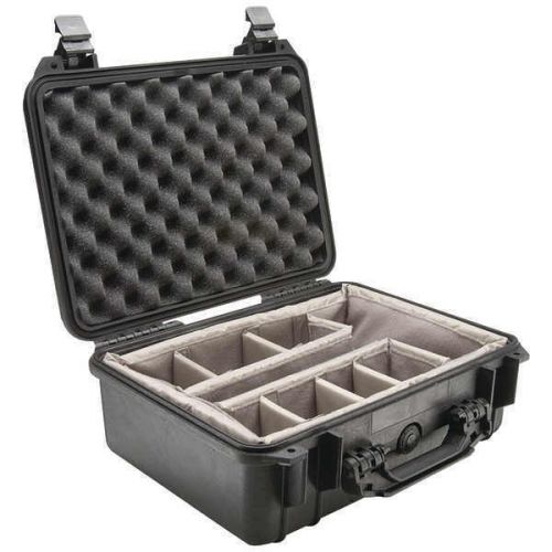 Pelican 1450-004-110 case w/padded divider 1450 case 14.62&#034;l x 10.18&#034;w x 6&#034;h for sale