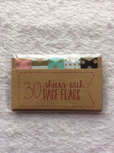 Target Dollar Spot Polkadot Page Flags - Rare Gold Pink Stripes