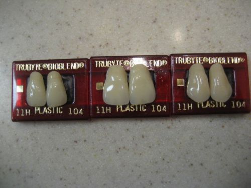 Dentsply Trubyte Bioblend Upper Anterior Mould 11H/104   Dental Teeth
