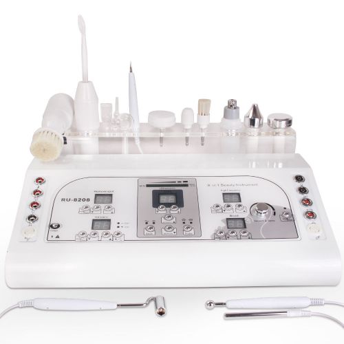 8in1 Ultrasonic Skin Rejuvenation Moles Removal High Frequency Skin Cleaner Spa