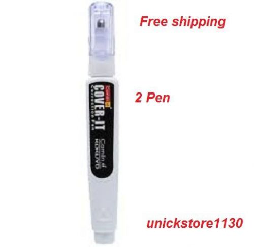 CAMLIN COVER-IT CORRECTION PEN WITH ANTI-CLOG METAL TIP 2 PENS