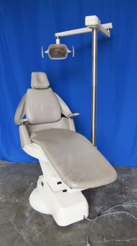 Royal Model 16 Dental Patient Chair w/ A-dec 6300 Post Mount Operatory Light