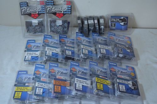 Brother p-touch lot of 20 new authentic brand tapes| souc197 for sale