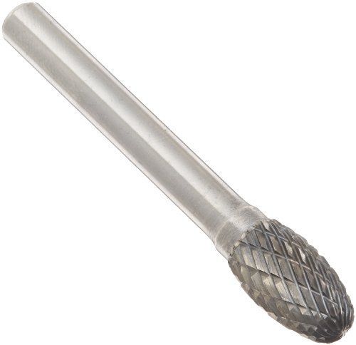 Drill America DUL Series Solid Carbide Bur, Double Cut, SE3 Oval, 1/4&#034; Shank,