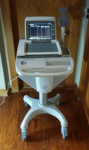 Ge marquette mac 5500 resting ecg ekg patient heart monitor analysis w/ cart for sale