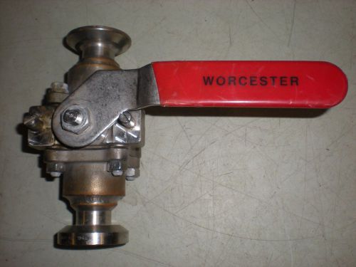 Worcester 7/8&#034; ID Stainless Steel Sanitary Ball Valve - 1 4466RTSW R3 - #2