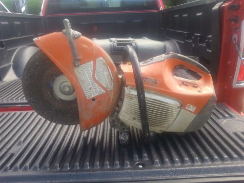 STIHL TS-420 HANDHELD GAS(2 STROKE)POWERED CONCRETE SAW.UNTESTED/PARTS/REPAIR