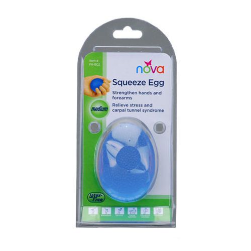 Hand Squeeze Egg, Medium, Blue, Free Shipping, No Tax, #PA-E02