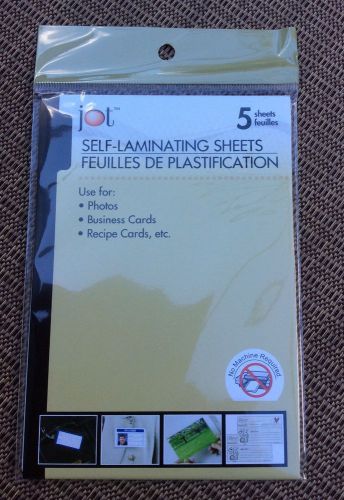 NEW Self Laminating 4x6 Sheets 5 pack