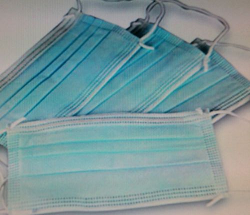 Dynarex 2201 surgica masks, dental,  respiratory, nail salon, 600 blue for sale