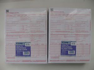 NEW CMS 1500 HCFA Health Insurance Claim Forms (Version 02/12) 1000 Forms ~
