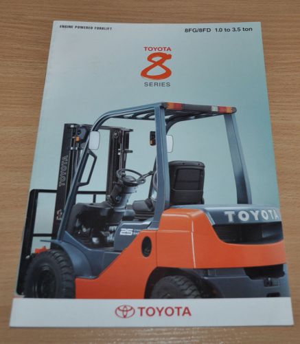 Toyota 8 Series Forklift Brochure Prospekt