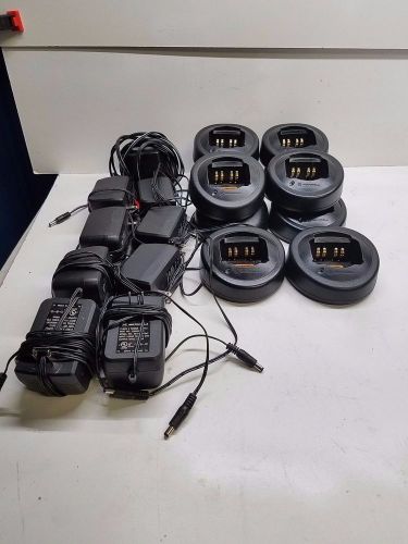 Lot of 10 HT750 HT1250 HTN9000B  Rapid Single Charger Base w/ 9 ac adapter