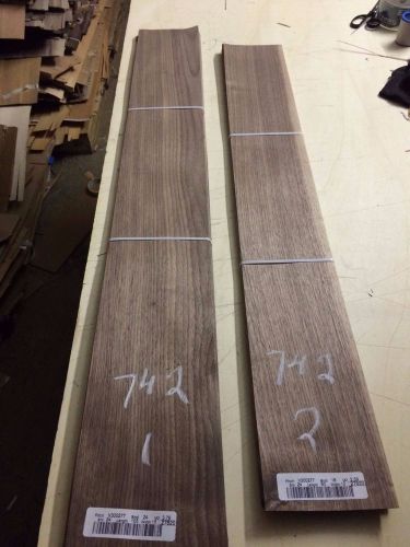 Wood Walnut veneer  2 bundle  total 48 pcs RAW VENEER N742.