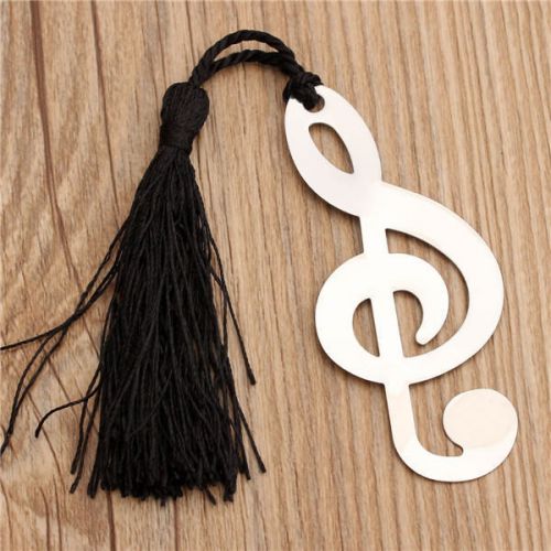 New Music Note Pattern Alloy Bookmark Novelty Ducument Book Marker Label