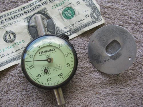 Federal .001 1&#034; travel dial indicator USA machinist toolmaker    tool