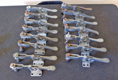 Lot of 15 Used DE-STA-CO Toggle Clamp 215-U, 5.5&#034;, w/attachments