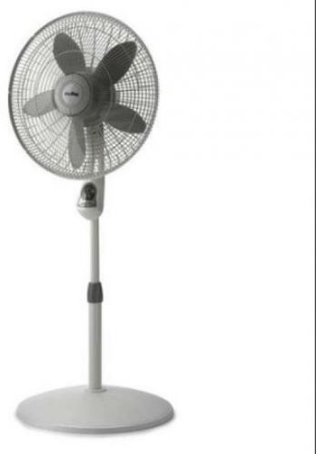 Oscillating Three Speed Electric Pedestal Fan Air Cooling Appliances Gray