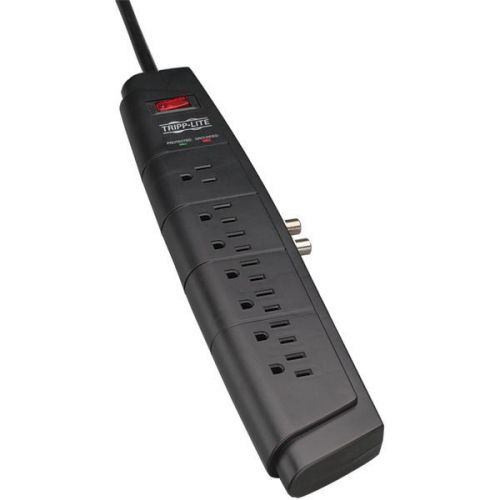 Tripp lite ht706tv 7-outlet home theater surge protector - coaxial protection for sale