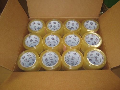 48 ROLLS 3&#034; x 330&#039; CLEAR PACKING TAPE 110 YARDS  NEW  FAST SHIPPING