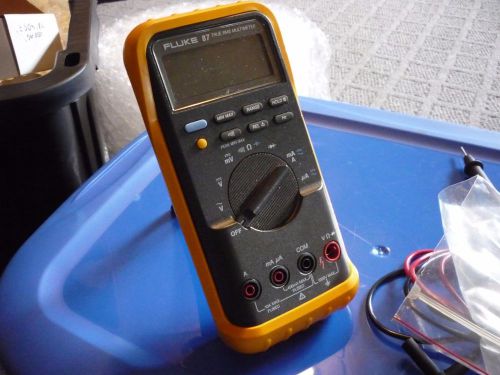 Fluke 87 True RMS Multimeter With Leads Tested &amp; Works Great! Electrical Meter
