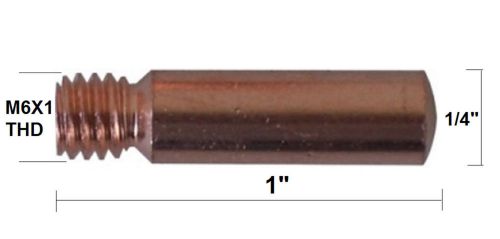 Mig contact tips 11-45 .045&#034; for mini#1, 180amps, magnum 100l 100amp gun, qty 25 for sale