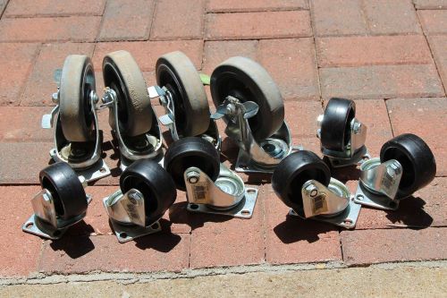4 Heavy Duty 4.5  inch Swivel Casters and 2.5 casters