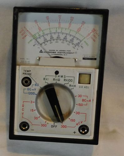 Vintage Amprobe VOM Volt Ohm Milliampere Multimeter Model AM-1