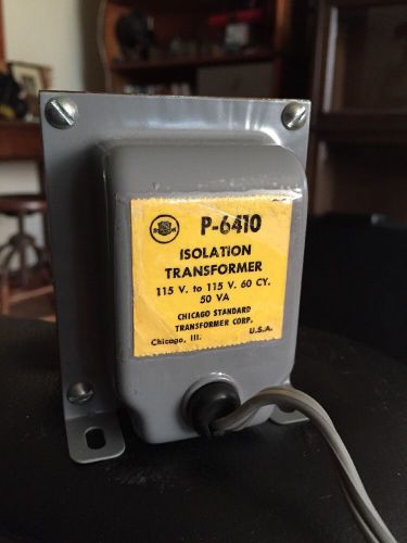 NEW STANCOR ISOLATION TRANSFORMER P-6410 120VAC INPUT OUTPUT IN BOX