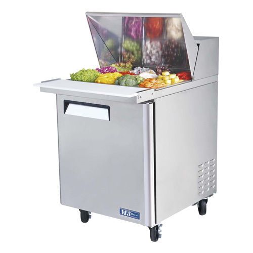 Turbo air mst-28-12, 28-inch single door mega top refrigerated salad / sandwich for sale
