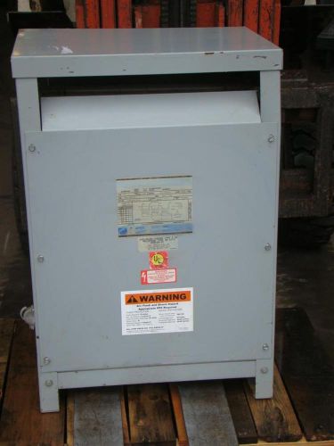 Westinghouse 3 phase transformer 480 x 208y/120 volt 15 kva n48m28t15a for sale