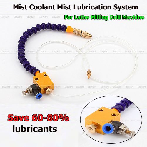 Mist coolant lubrication system for cnc lathe milling drill grind processing new for sale