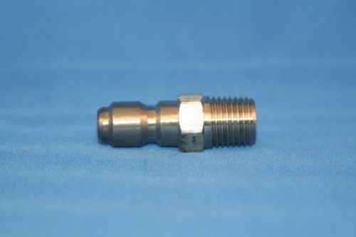1/4&#034; mpt x 1/4&#034; male quick connect plug stainless steel for sale