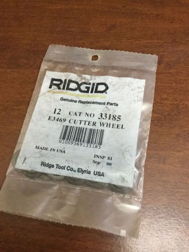 Pack of 12 genuine Ridgid replacement cutter cutting wheels, # 33185, # E3469